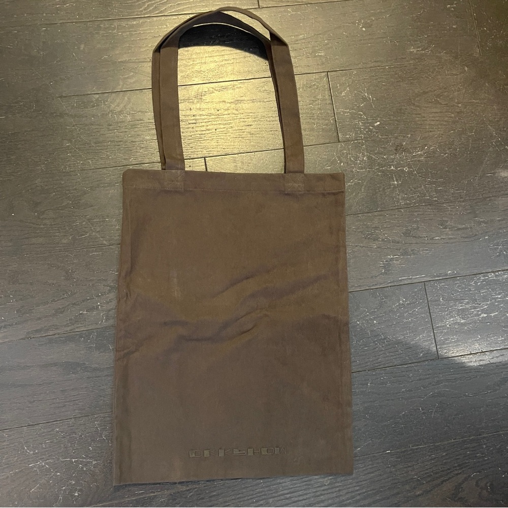 🆕Rick owens drkshdw brown canvas tote bag